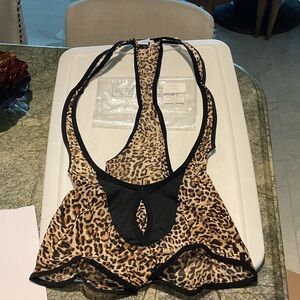 Leopard Print Men’s Body Suit